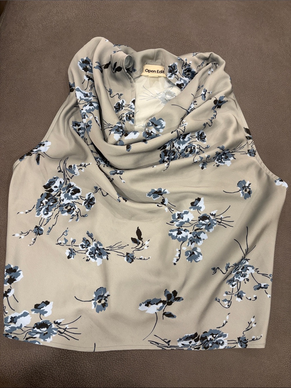 Floral Cowl-Neck Camisole